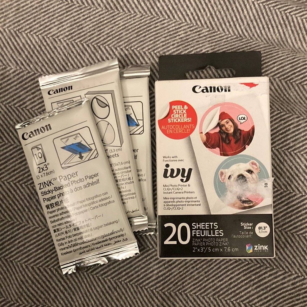 Canon Ivy ZINK Photo Paper (2x3”)